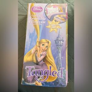 NWT Disney Princess Tangled Reversible Standard Pillowcase